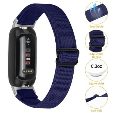 Klockband i nylon Blå