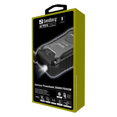 Sandberg Survivor Powerbank PD65W - Elkjøp