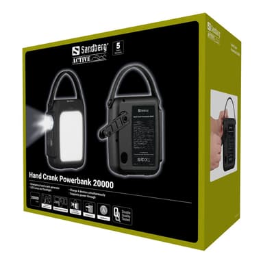 Sandberg Hand Crank Powerbank USB-C PD