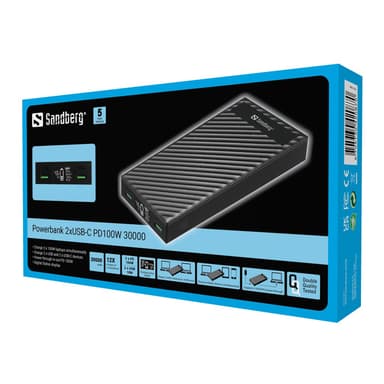 Sandberg Powerbank 2xUSB-C PD100W