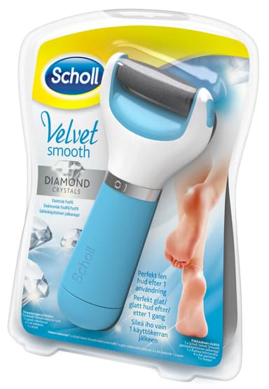 Scholl Velvet Smooth elektrisk fotfil (blå)