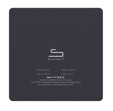 Survive iT City 4000mAh powerbank (grå)