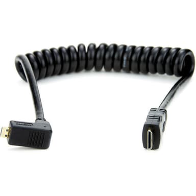 Atomos coiled right-angle micro HDMI
