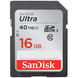 SanDisk Ultra SDHC 16 GB minnekort