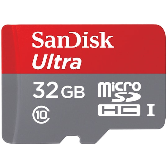 SanDisk Ultra Micro SDHC 32 GB minnekort m/adapter