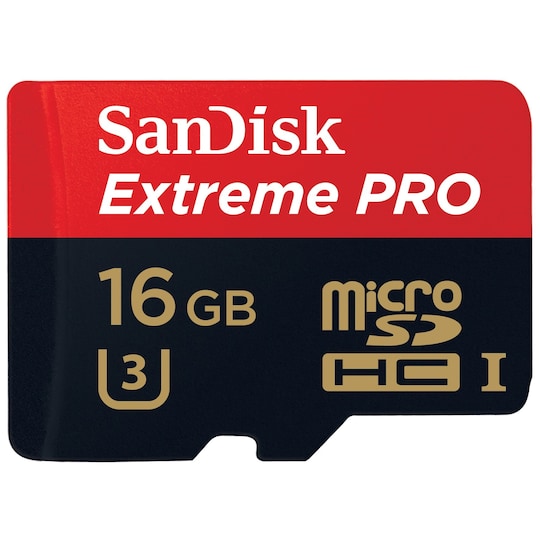 SanDisk Extreme PRO microSDHC 16 GB minnekort