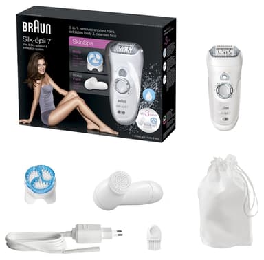 Braun Silk-épil 7 epilator SE7939E med ansiktsbørste