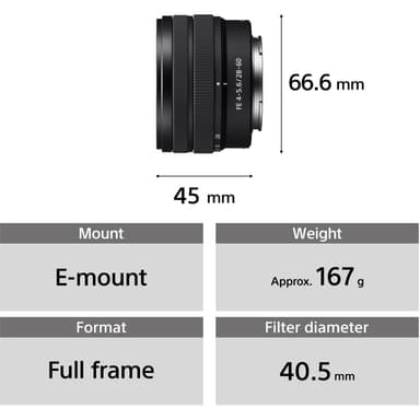 Sony E 28-60mm f/4-5.6