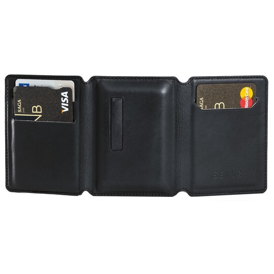 Seyvr smart lommebok med mikro-USB (sort)