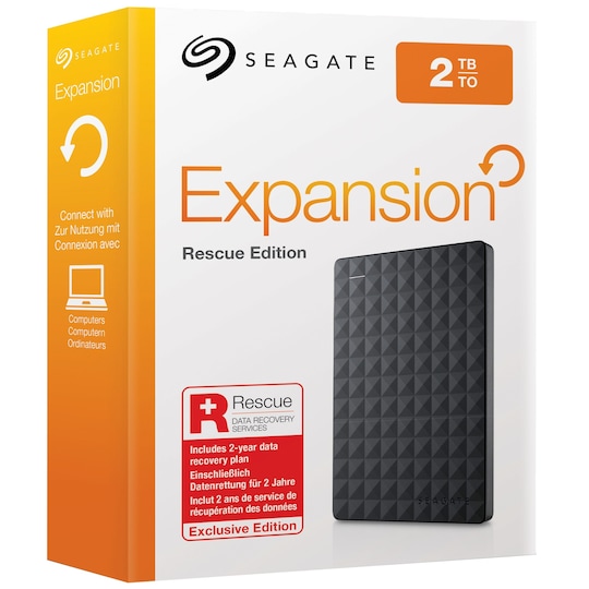Seagate Expansion Portable 2 TB harddisk Rescue Edition