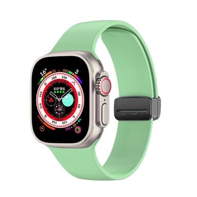 Magnetisk absorpsjonsklokkerem silikon Grønn Apple Watch 38mm/40mm/41mm