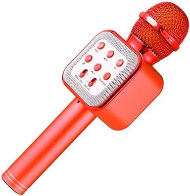 Karaoke-mikrofon med Bluetooth, Rød