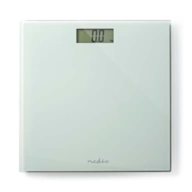 Nedis Personvekt | Digital | Hvit | Herdet Glass | Maksimal vekttrykk: 150 kg