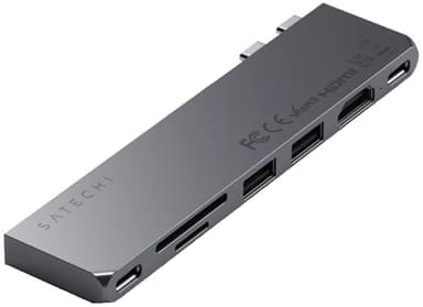 Satechi USB-C Pro Slim USB hub (grey)