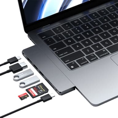 Satechi USB-C Pro Slim USB hub (grey)