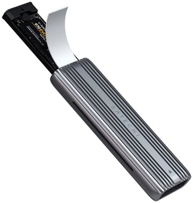 Satechi M.2 NVMe- og SATA SSD-kabinett (grå)