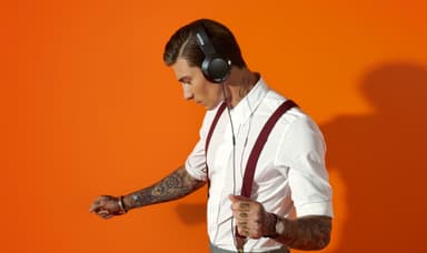 Philips Bass+ around-ear hodetelefoner SHL3175 (sort)
