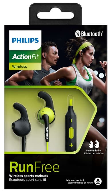 Philips ActionFit RunFree inear hodetelefoner SHQ6500CL