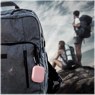 Silikonbeskyttelsesdeksel med krok for Airpods Pro, Pink