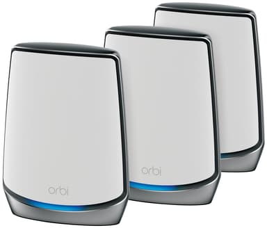 Netgear Orbi RBK863S AX6000 Tri-Band Mesh Wi-Fi system (3-pakning)