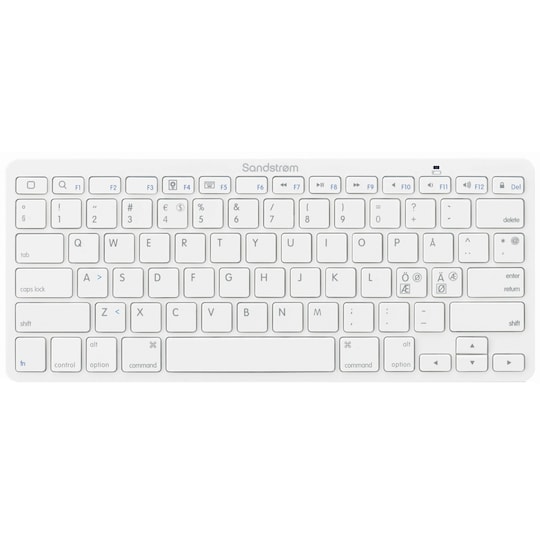 Sandstrøm trådløst tastatur (hvit)