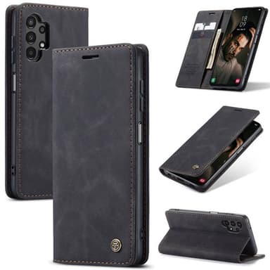 CaseMe Smart Magnet Flipdeksel Samsung Galaxy A24 4G - Sort