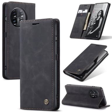 CaseMe Smart Magnet Flipdeksel OnePlus 11 - Sort