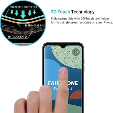 Herdet glass skjermbeskytter Fairphone 4