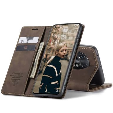 CaseMe Smart Magnet Flipdeksel OnePlus 11 - Coffee