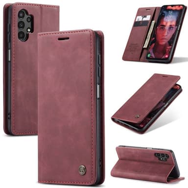 CaseMe Smart Magnet Flipdeksel Samsung Galaxy A24 4G - Burgund