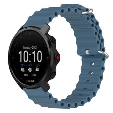 Ocean klokkereim for Polar Grit X - Gråblå