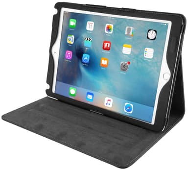 Sandstrøm iPad 9,7"/ Air/Air 2/Pro 9,7 etui av lær (sort)
