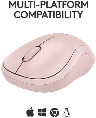 Logitech M240 Silent Bluetooth trådløs datamus (rose)