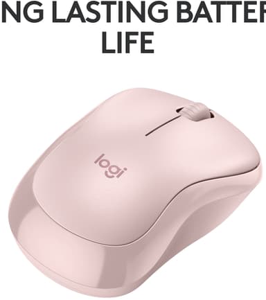 Logitech M240 Silent Bluetooth trådløs datamus (rose)