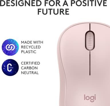 Logitech M240 Silent Bluetooth trådløs datamus (rose)