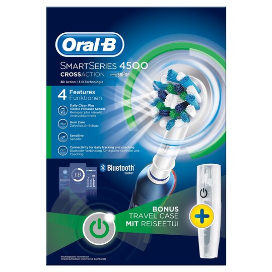 Oral-B SmartSeries 4500 elektrisk tannbørste (blå)