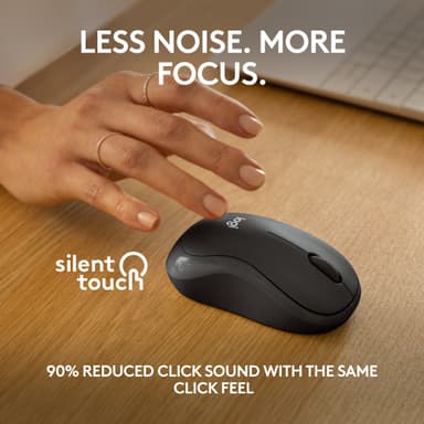 Logitech M240 Silent Bluetooth trådløs datamus (sort)