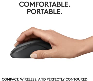 Logitech M240 Silent Bluetooth trådløs datamus (sort)