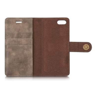 DG.MING iPhone 8/7/6 Split Lommebok-deksel i Lær - Kaffe
