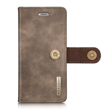 DG.MING iPhone 8/7/6 Split Lommebok-deksel i Lær - Kaffe