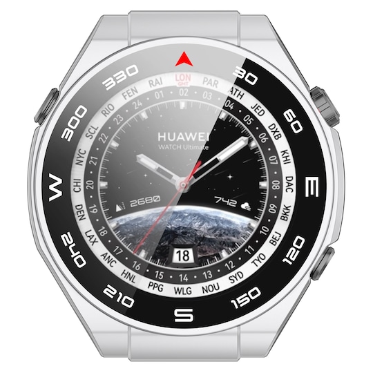 INF Smart klokkedeksel med skjermbeskytter Sølv Huawei Watch Ultimate