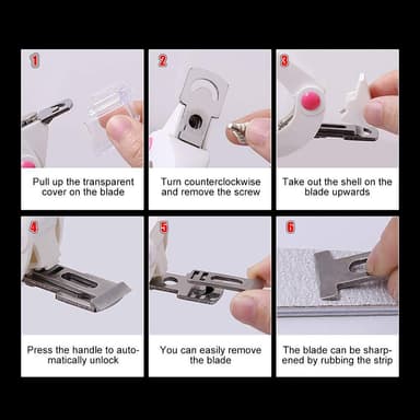 Negleklipper for False Nail Art Manicure Project Hvit