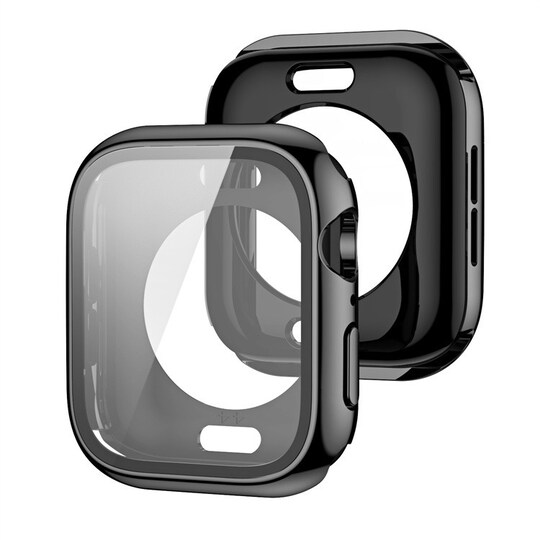 Smart klokkedeksel med skjermbeskytter Sort Apple Watch 7 / 8 49 mm