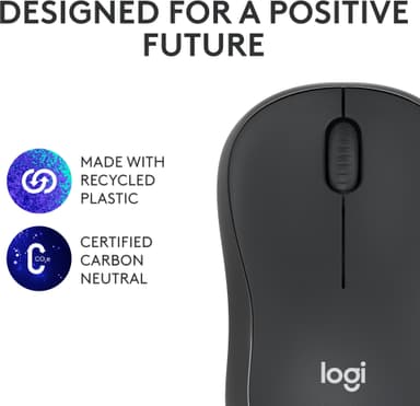 Logitech M240 Silent Bluetooth trådløs datamus (sort)