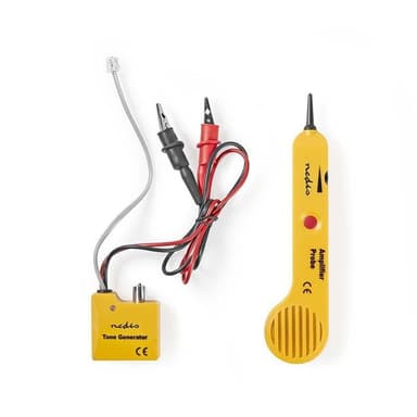 Nedis PC and Multimedia cable tester | Tonegenerator | LED-indikator | Hodetelefontilkobling | Batteri drevet
