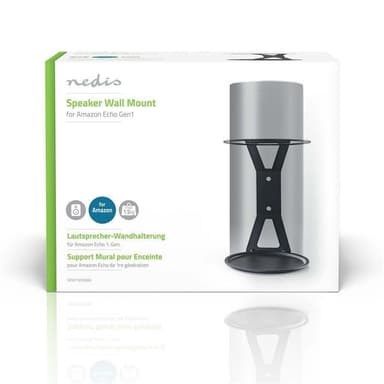 Nedis Speaker Mount | Kompatibel med: Amazon Echo Gen1 | Vegg | 1.5 kg | Fort | Stål | Sort