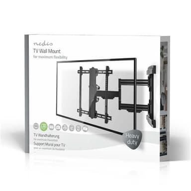 TV-veggmontering med full bevegelighet | 37-80 tommer | Maks 50 kg | 3 svingpunk