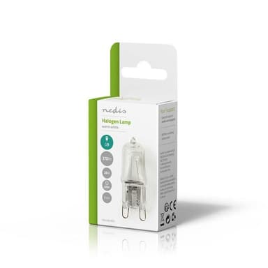 Nedis Halogenlampe G9 | 28 W | 320 lm | 2800 K | Varm Hvit | Klart | Antall lamper i pakningen: 2 stk