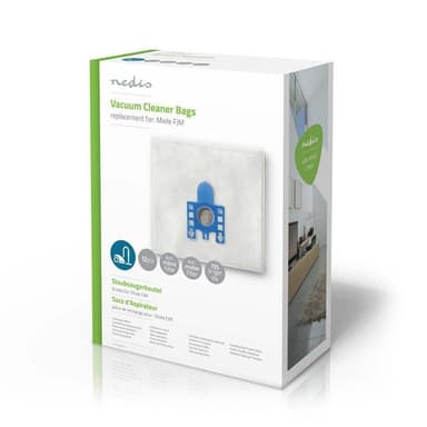 Nedis Støvsugepose- | 12 stk. | Syntetisk | Mest solgt for: Miele | Hvit