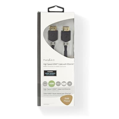 Høyhastighets HDMIâ„¢-kabel med Ethernet | HDMIâ„¢-kontakt - HDMIâ„¢-kontakt | 0,5 m |